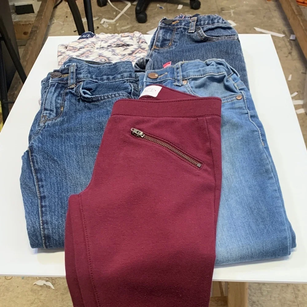 Bundle Deal- The Children's Place Burgundy and Blue Skinny Jeans